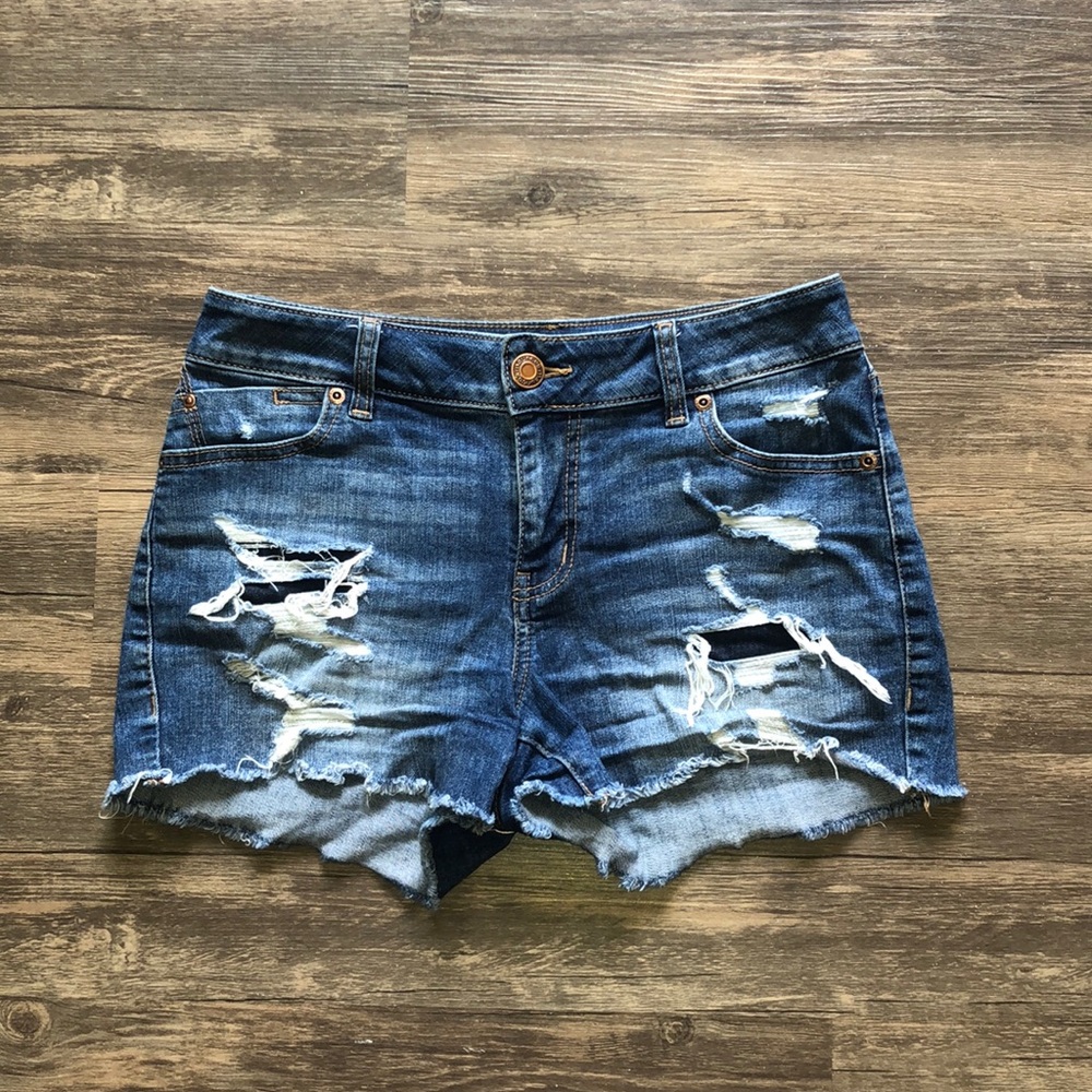 Maurices Destructed Jean Shorts